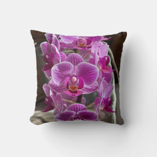 Mini Phalaenopsis Sogo Vivien Purple Orchid Flower Cushion