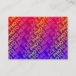 Mini Photocard Template Business Card