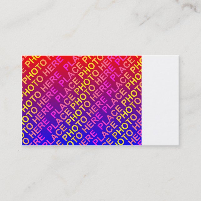 Mini Photocard Template Business Card (Front)