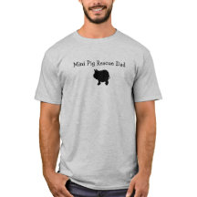 Mini Pig Rescue Dad T-shirt