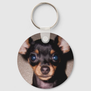 mini pinscher. key ring