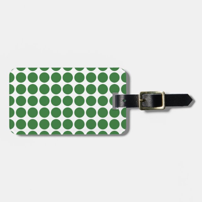 Mini Polka Dots Luggage Tag (Front Horizontal)