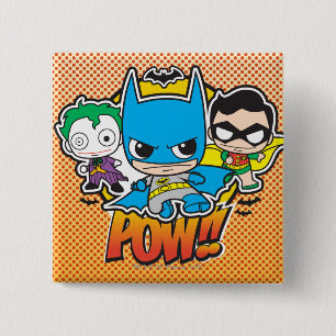 Mini Pow 15 Cm Square Badge