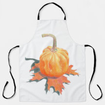 Mini Pumpkin on Autumn Leaf