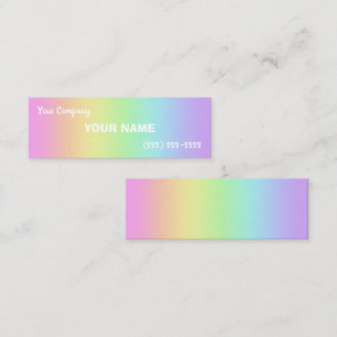 Mini Rainbow Gradient Business Cards
