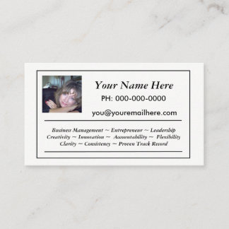 Mini Resume Business Card
