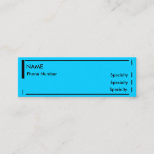 Mini Resume Business Card