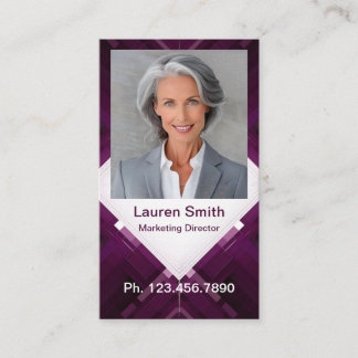 Mini Resume Card | Networking Card Geo Modern