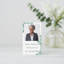 Mini Resume Card | Networking Card Green