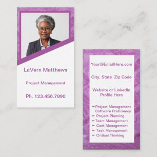 Mini Resume Card   Networking Card Pink