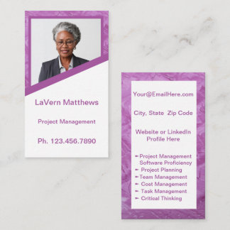 Mini Resume Card | Networking Card Pink