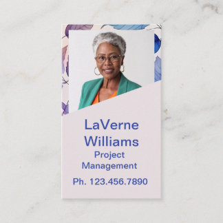 Mini Resume Card | Networking Card Purple Pink