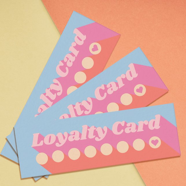 Mini retro pastel colours loyalty card (Creator Uploaded)