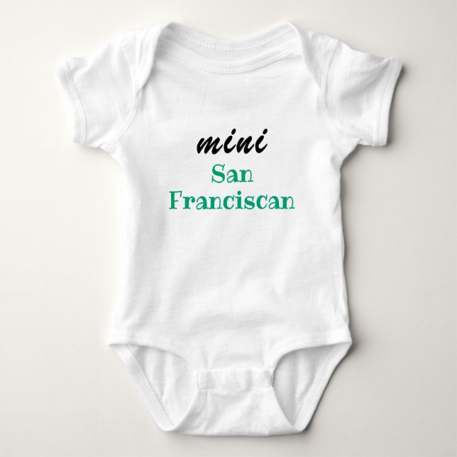 Mini San Franciscan, Baby Gift, Girl, Boy, Unisex  Baby Bodysuit (Front)