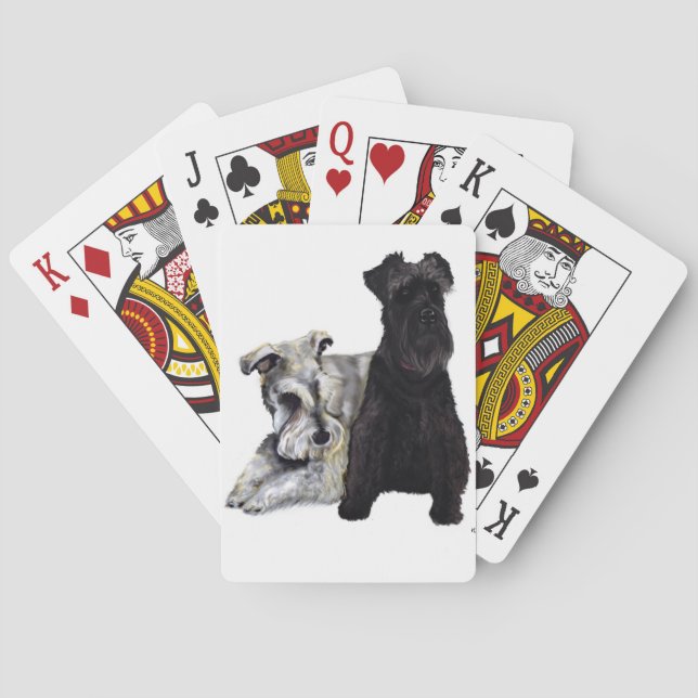 Mini schnauzer cards (Back)