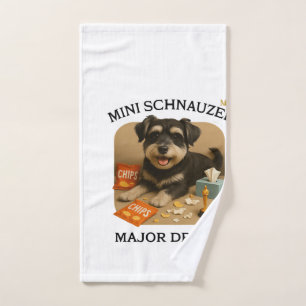 Mini Schnauzer Dog Lovers Hand Towel