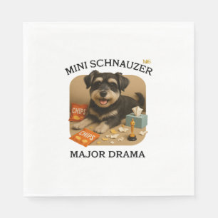 Mini Schnauzer Dog Lovers Napkin