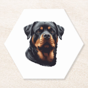 Mini Schnauzer Dog Lovers Paper Coaster