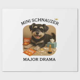 Mini Schnauzer Dog Lovers Wrapping Paper