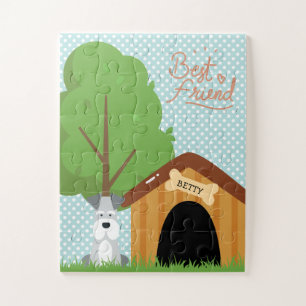 Mini Schnauzer Pet Name Jigsaw Puzzle