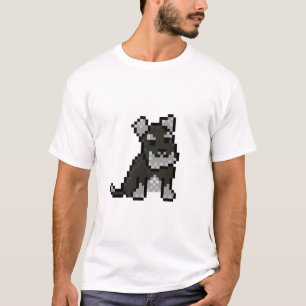 Mini Schnauzer Pixel Art T-Shirt