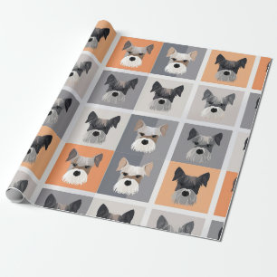 Mini Schnauzer wrapping paper