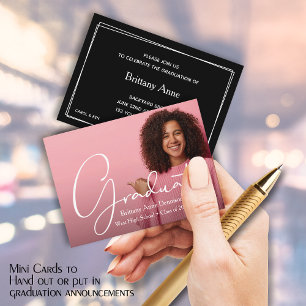 MINI Size 3.5" X 2.5" Photo Graduate Invitations
