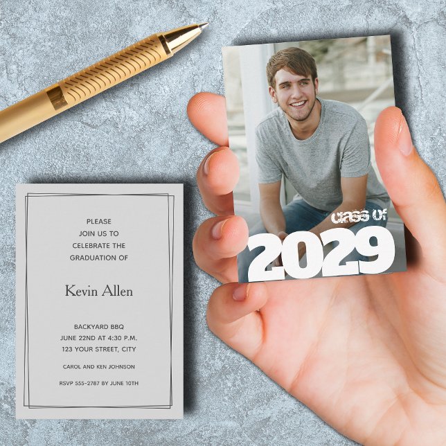 MINI Size 3.5" X 2.5" Photo Graduation Invitations (Creator Uploaded)