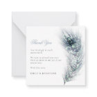MINI SIZE | Peacock Feather Wedding Thank You