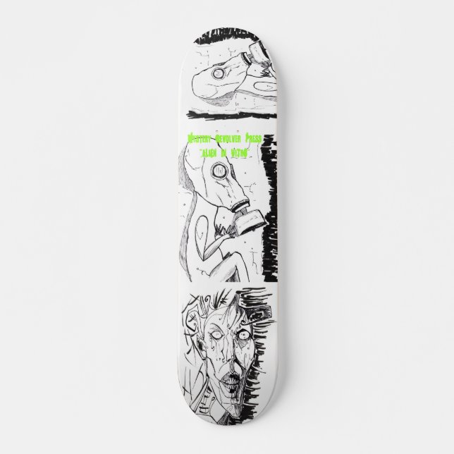Mini skateboard Designed by Mystery Revolver (Front)