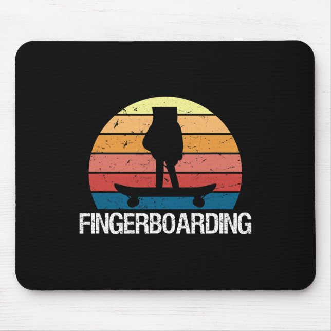 Mini Skateboard Finger Fingerboard  Mouse Pad (Front)