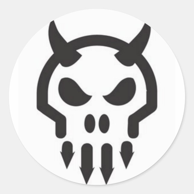 mini-skully sticker (Front)