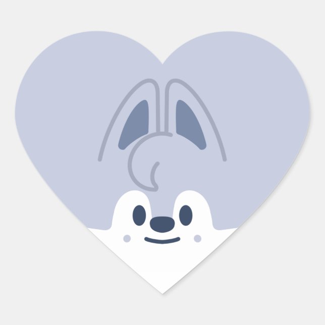 MINI SKZOO ★ Wolf Chan Heart Sticker (Front)