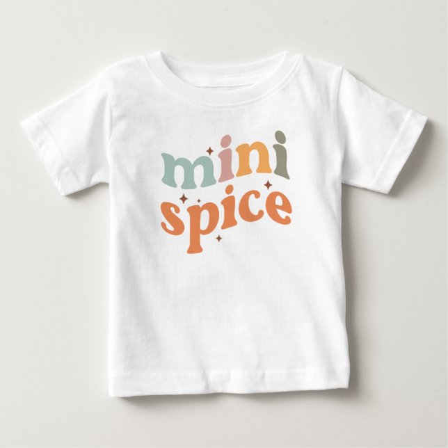 Mini Spice | Cute Fall Family Baby T-Shirt (Front)