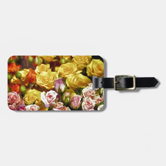 Mini Spray Roses Luggage Tag (Front Horizontal)
