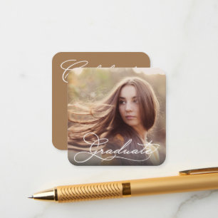 MINI Square Graduation Photo Invitations