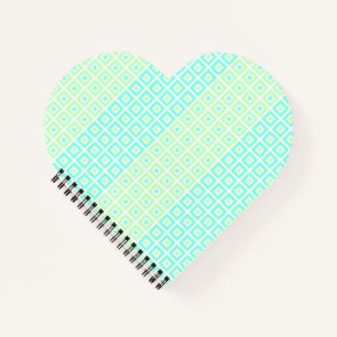 Mini Squares In Squares Mint Spearmint  Notebook