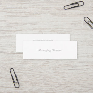mini standard matte business card