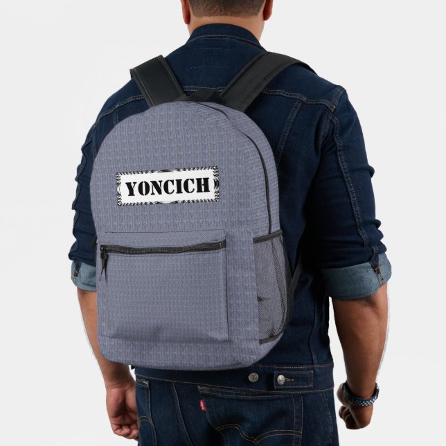 Mini Stone Tiles by Kenneth Yoncich Printed Backpack (Insitu (Model))