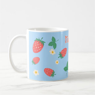 Mini Strawberry Blossom Personalised Mug