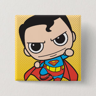 Mini Superman Flying 15 Cm Square Badge