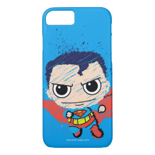 Mini Superman Sketch iPhone 8/7 Case