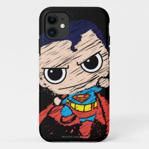 Mini Superman Sketch - Flying iPhone 11 Case