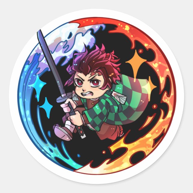 mini tanjiro sticker (Front)