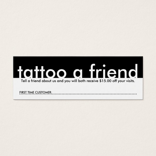 mini tattoo a friend (Front)