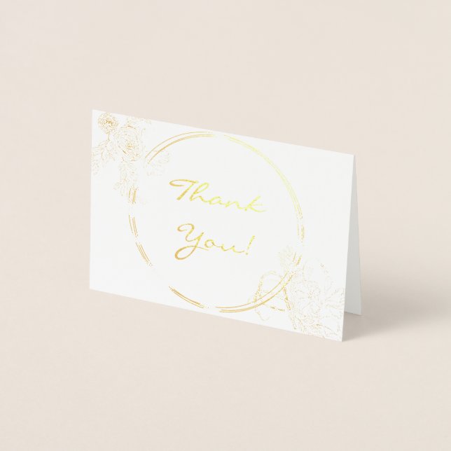 Mini Thank You Foil Card (Front)