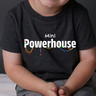 Mini Tiny Baby Powerhouse | Funny T-Shirt | DP7