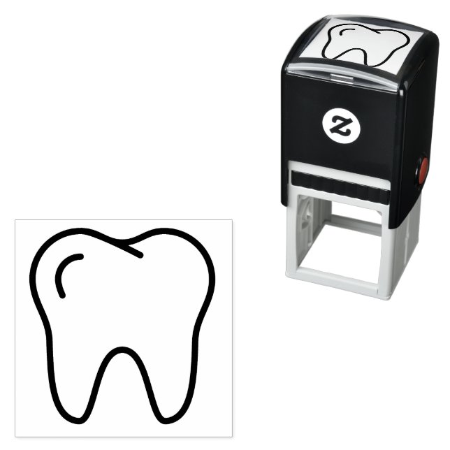 Mini Tooth tiny dentist appointment planner Self-inking Stamp (In Situ)