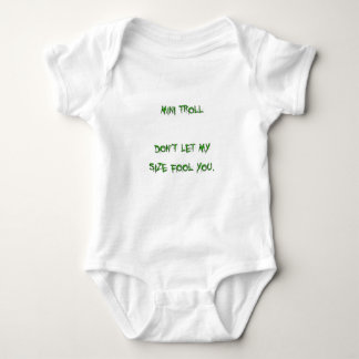 mini troll baby bodysuit
