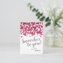 Mini Valentine | Smooches to you! Note Card